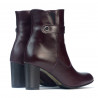 Damskie botki 1172 bordo