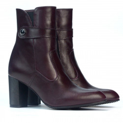 Damskie botki 1172 bordo