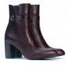 Damskie botki 1172 bordo