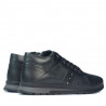 Buty casual męskie 4110 czarne+szare