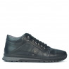 Buty casual męskie 4110 czarne+szare