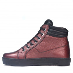 Buty 3339 bordo perła