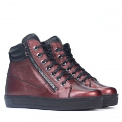 Buty 3339 bordo perła