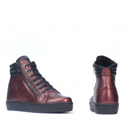Buty 3339 bordo perła