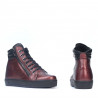 Buty 3339 bordo perła