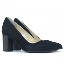 Eleganckie damskie buty 1273 czarne antilopa
