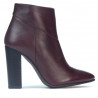 Damskie botki 1154-1 bordo