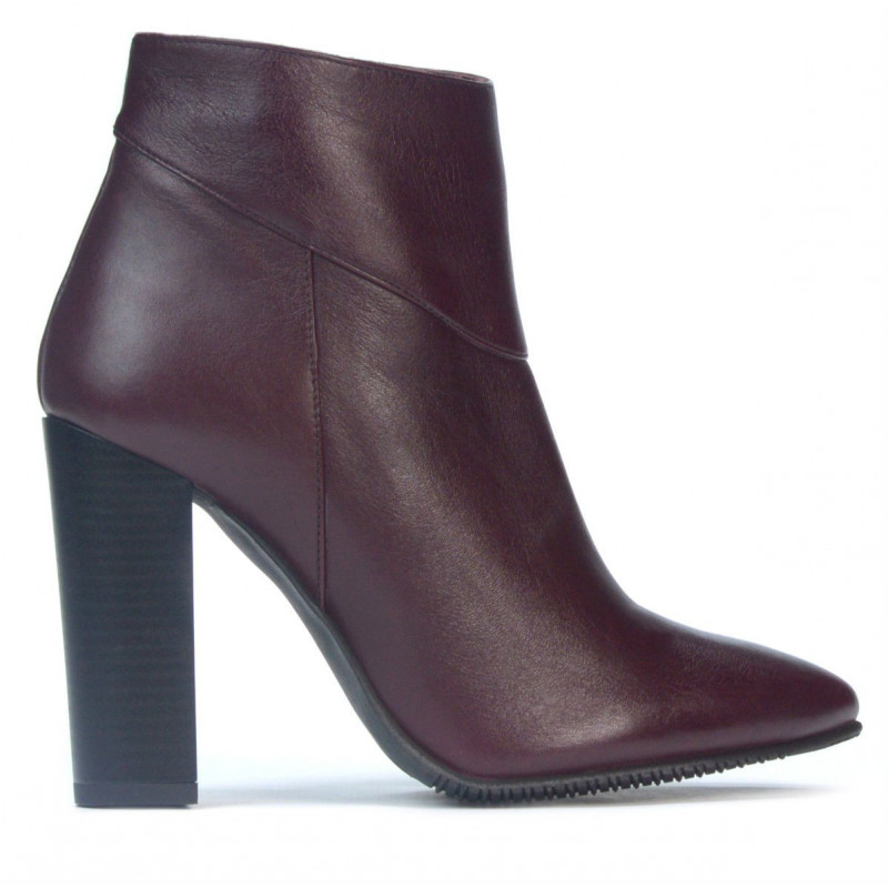 Damskie botki 1154-1 bordo