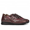 Damskie buty sportowe/casual 6005 bordo kombinowane