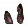 Damskie buty sportowe/casual 6005 bordo kombinowane