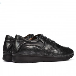 Damskie buty sportowe/casual 6005 czarno-szare