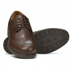Eleganckie buty męskie 894 brązowe