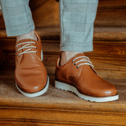 Buty casual mężczyźni 889 koniak
