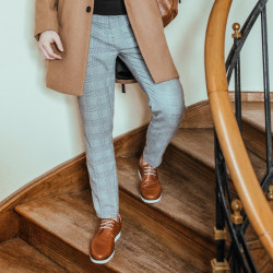 Buty casual mężczyźni 889 koniak