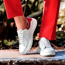 Buty sportowe damskie 6008 biały kombinowany