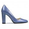 Eleganckie buty damskie 1261 niebieski perłowy