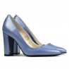 Eleganckie buty damskie 1261 niebieski perłowy