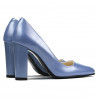Eleganckie buty damskie 1261 niebieski perłowy