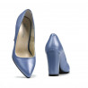 Eleganckie buty damskie 1261 niebieski perłowy
