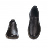 Casualowe buty męskie 7200p perforowane w kolorze kawy