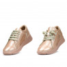 Damskie buty sportowe/casual 6010 perłowy puder kombinowany