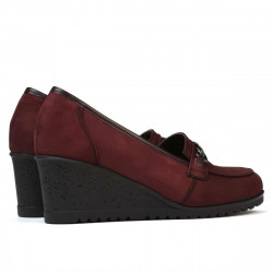 Damskie buty casual 6011 bufo bordo