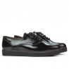 Czarne lakierowane damskie buty casual 664