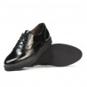 Czarne lakierowane damskie buty casual 664