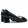Eleganckie buty damskie 1274 indigo perłowy