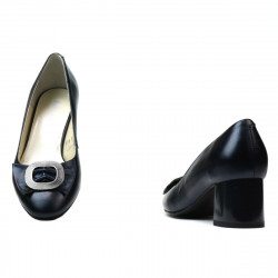 Eleganckie buty damskie 1274 indigo perłowy