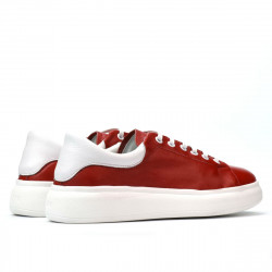 Buty sportowe damskie 6008 czerwony połączony
