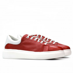 Buty sportowe damskie 6008 czerwony połączony