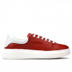 Buty sportowe damskie 6008 czerwony połączony