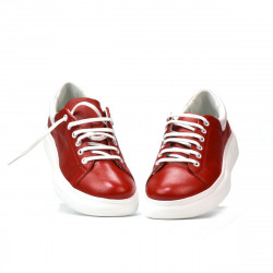 Buty sportowe damskie 6008 czerwony połączony