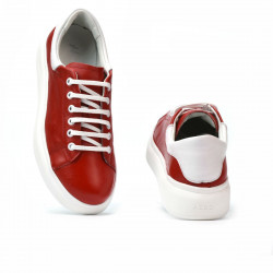 Buty sportowe damskie 6008 czerwony połączony
