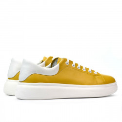 Buty sportowe damskie 6008 żółty kombinowany