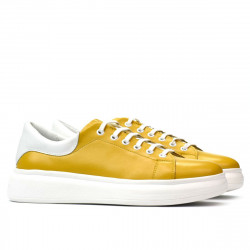 Buty sportowe damskie 6008 żółty kombinowany