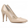 Eleganckie buty damskie 1246 lakierowane beż perłowy