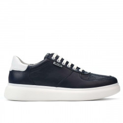 Półbuty casual/sportowe męskie 900 indigo kombinowany