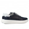 Półbuty casual/sportowe męskie 900 indigo kombinowany