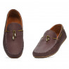 Mokasyny męskie 863 g bordo