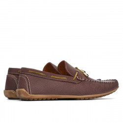 Mokasyny męskie 863 g bordo