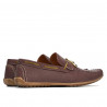 Mokasyny męskie 863 g bordo