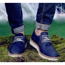 Buty casual męskie 832 bufo indigo