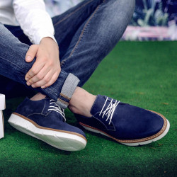 Buty casual męskie 832 bufo indigo
