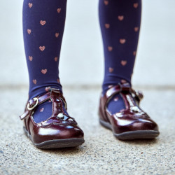 Buty dziecięce 63c lakier bordowy lifestyle