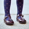 Buty dziecięce 63c lakier bordowy lifestyle
