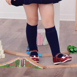 Buty dziecięce małe 51c lakierowane bordowe+białe