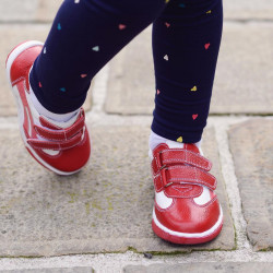 Buty dziecięce małe 16-1c czerwony+biały