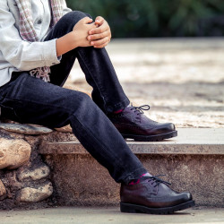 Dziecięce buty 163 w kolorze bordo